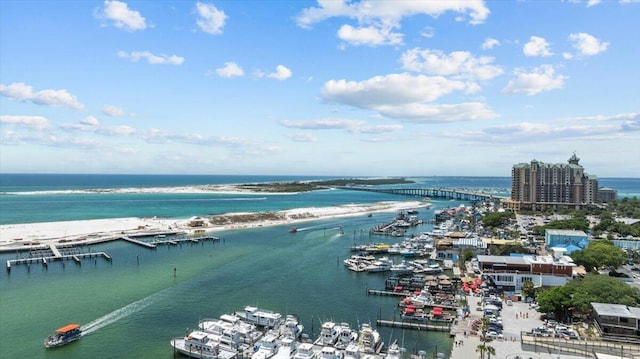 212 Harbor Blvd Unit 205, Destin, FL 32541 - bird's eye view of a nearby body of water and numerous boat docks