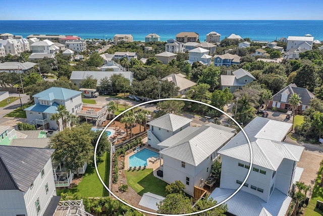 54 Dune Dr, Santa Rosa Beach, FL 32459 - bird's eye view with a residential view and a water view