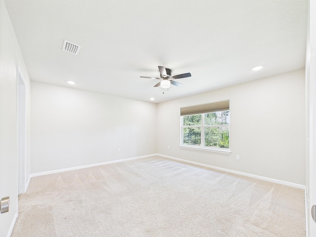 643 Earl Godwin Rd, Freeport, FL 32439 - carpeted spare room with a ceiling fan, baseboards, and recessed lighting