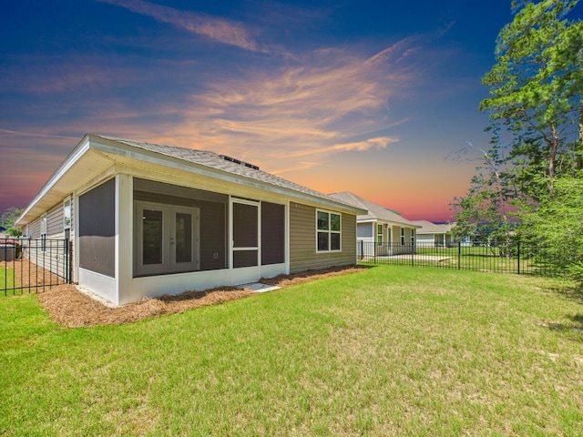643 Earl Godwin Rd, Freeport, FL 32439 - rear view of property featuring a sunroom