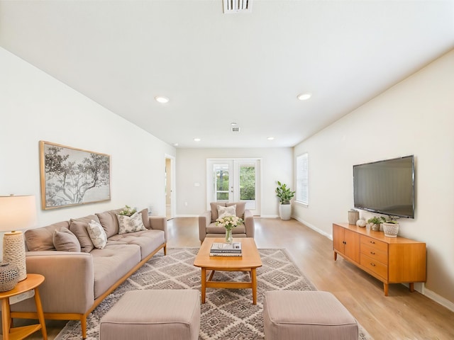 643 Earl Godwin Rd, Freeport, FL 32439 - living room featuring light wood-style floors, recessed lighting, and baseboards