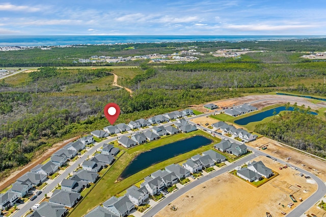 197 Suwannee Dr Lot 18, Watersound, FL 32461 - drone / aerial view featuring a residential view, a water view, and a forest view