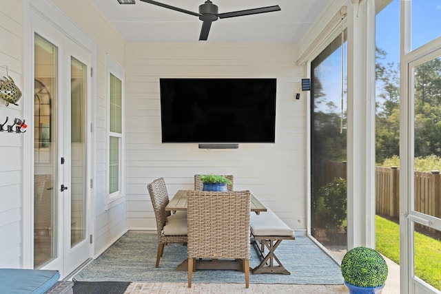 197 Suwannee Dr Lot 18, Watersound, FL 32461 - sunroom / solarium with a ceiling fan