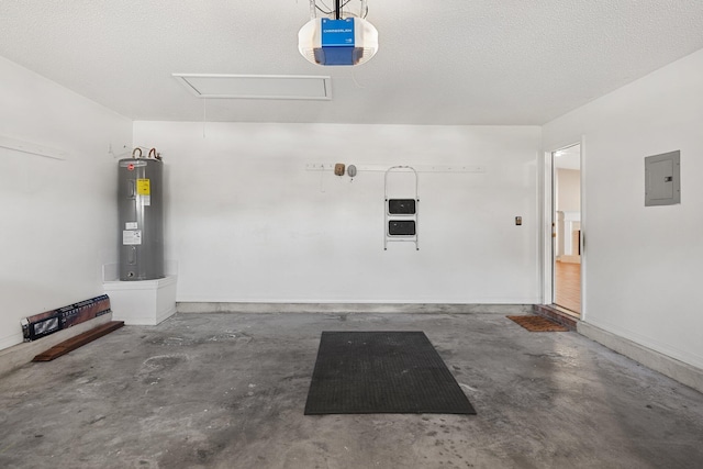 309 Wimico Cir, Destin, FL 32541 - garage with electric panel, water heater, and a garage door opener