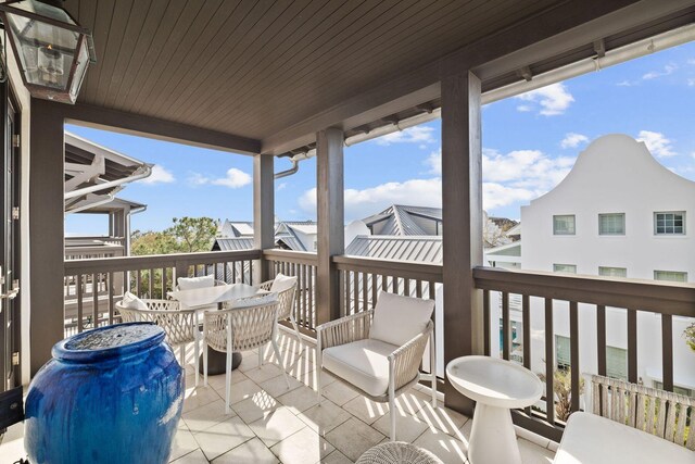 74 Town Hall Rd Unit 3B, Rosemary Beach, FL 32461 - balcony featuring outdoor dining space