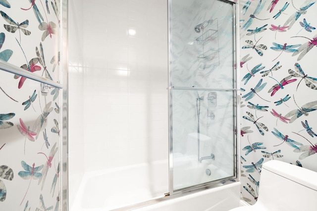 74 Town Hall Rd Unit 3B, Rosemary Beach, FL 32461 - full bath with toilet and bath / shower combo with glass door