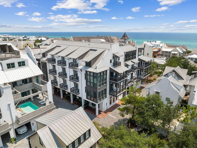74 Town Hall Rd Unit 3B, Rosemary Beach, FL 32461 - drone / aerial view featuring a water view