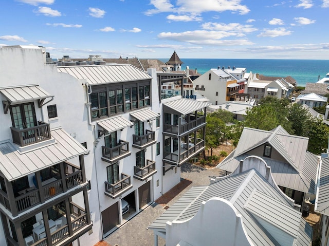 74 Town Hall Rd Unit 3B, Rosemary Beach, FL 32461 - drone / aerial view with a water view
