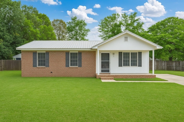 102 Alice Dr, Defuniak Springs, FL 32435 - ranch-style house featuring metal roof
