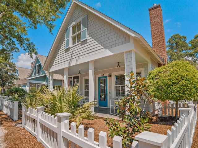 253 Salt Box Ln, Watersound, FL 32461 - view of front of house featuring a porch
