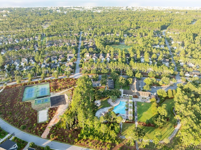 203 E Firethorn Cir Lot 24, Watersound, FL 32461 - aerial view of property and surrounding area with a forest