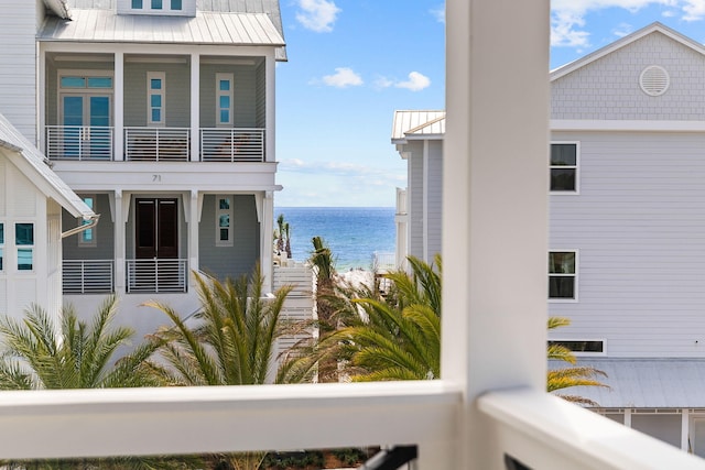 water view with a beach view