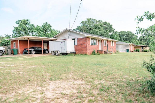 306 N 58th Ave, Pensacola, FL 32506 - ranch-style house with a front lawn and brick siding