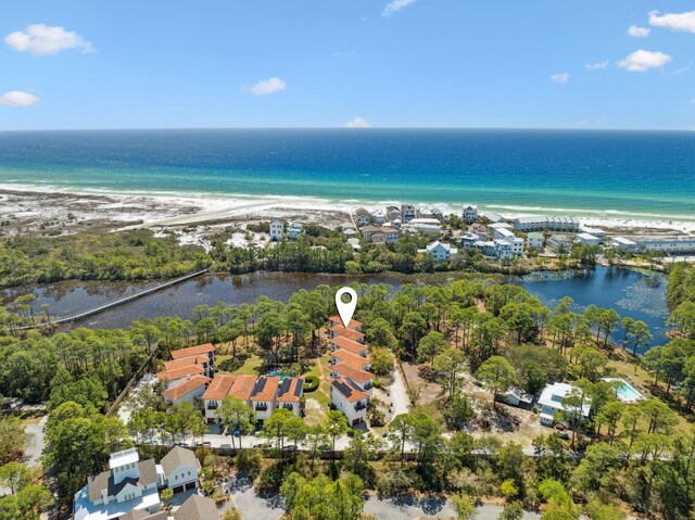 10 Mar A Lago Blvd # 14, Santa Rosa Beach, FL 32459 - aerial view with a view of the beach and a water view