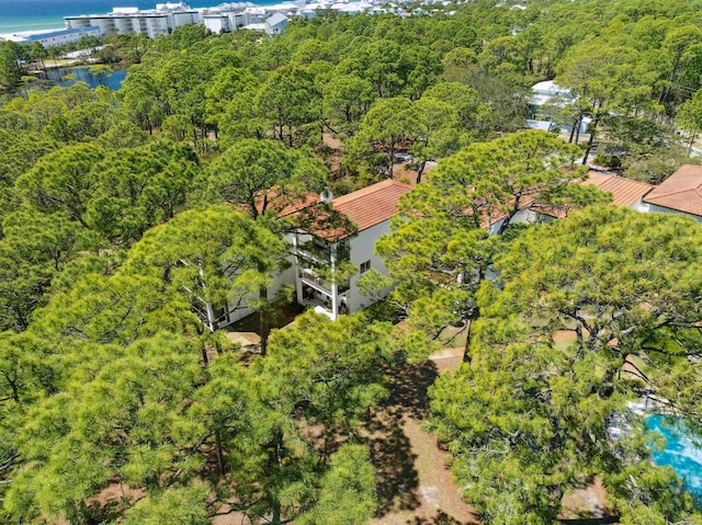 10 Mar A Lago Blvd # 14, Santa Rosa Beach, FL 32459 - drone / aerial view featuring a water view and a wooded view