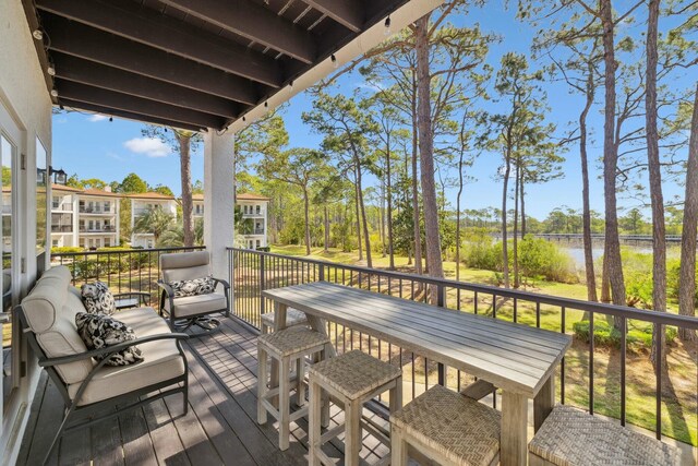 10 Mar A Lago Blvd # 14, Santa Rosa Beach, FL 32459 - wooden deck featuring a water view