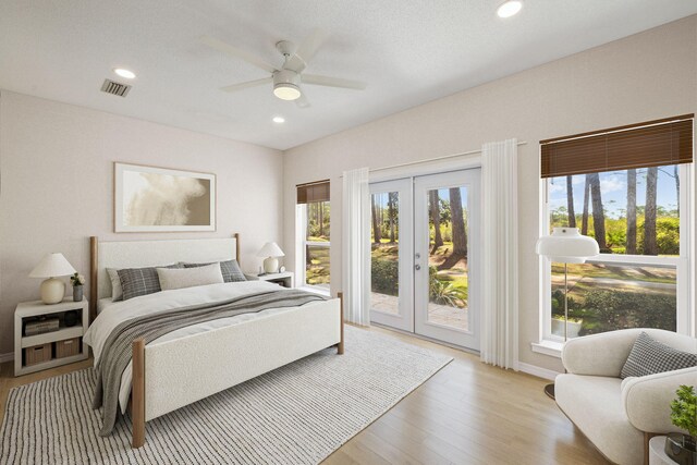 10 Mar A Lago Blvd # 14, Santa Rosa Beach, FL 32459 - bedroom with visible vents, french doors, multiple windows, and access to exterior