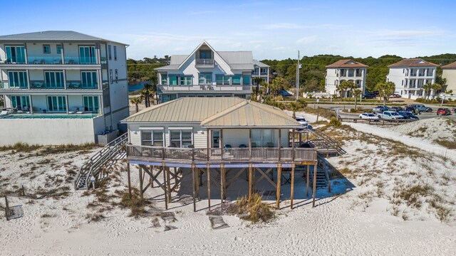17 Fort Panic Rd, Santa Rosa Beach, FL 32459 - rear view of house featuring metal roof