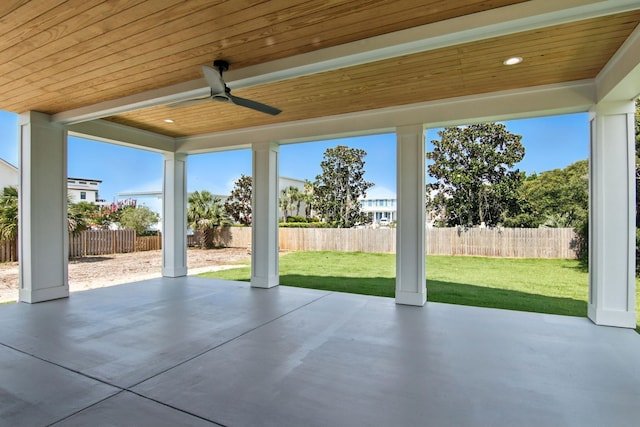 162 Casting Lake Rd, Miramar Beach, FL 32550 - fenced backyard featuring a patio and a ceiling fan