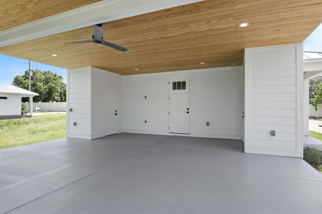 162 Casting Lake Rd, Miramar Beach, FL 32550 - garage with ceiling fan
