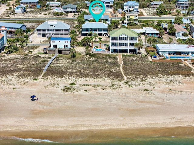 617 E E Gorrie Dr, Saint George Island, FL 32328 - drone / aerial view featuring a water view