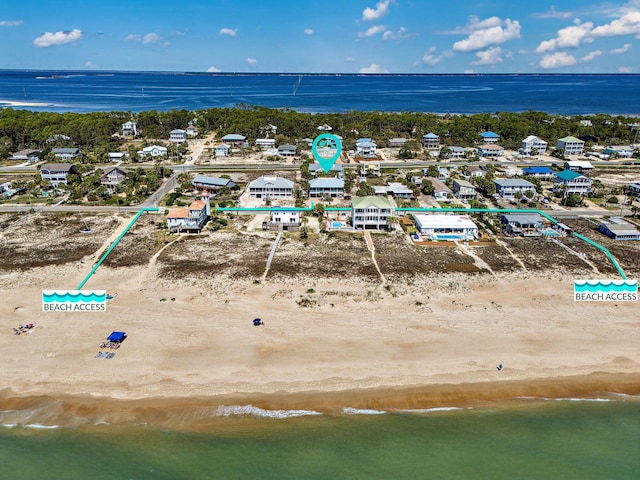 617 E E Gorrie Dr, Saint George Island, FL 32328 - drone / aerial view featuring a water view