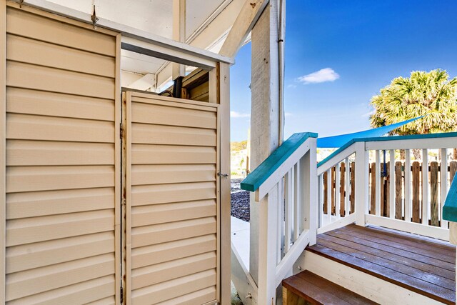 617 E E Gorrie Dr, Saint George Island, FL 32328 - view of deck