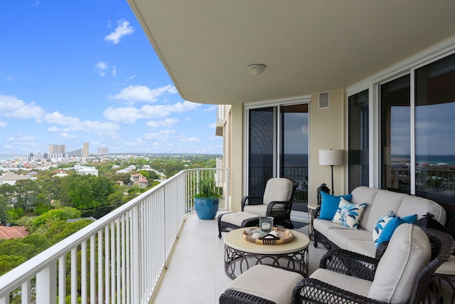 1 Beach Club Dr Unit 1205, Miramar Beach, FL 32550 - balcony featuring an outdoor hangout area and a city view