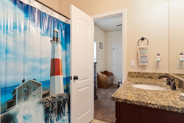 bathroom featuring vanity