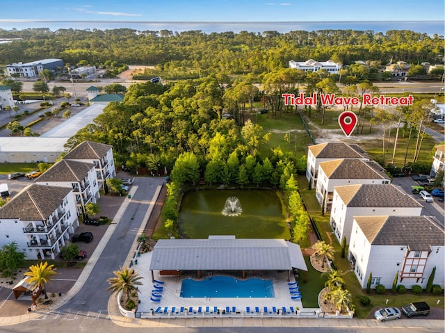 43 Calla Way, Miramar Beach, FL 32550 - birds eye view of property featuring a water view and a residential view
