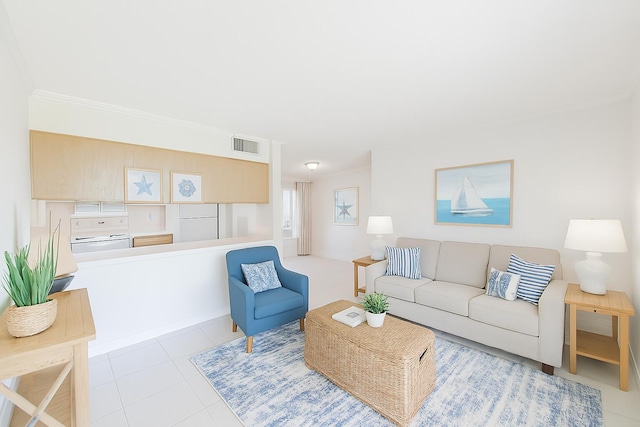 101 Old Ferry Rd Unit 5A, Shalimar, FL 32579 - tiled living room featuring visible vents