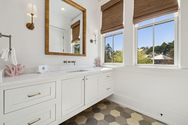 76 Tall Timber Ct, Santa Rosa Beach, FL 32459 - bathroom with baseboards and vanity