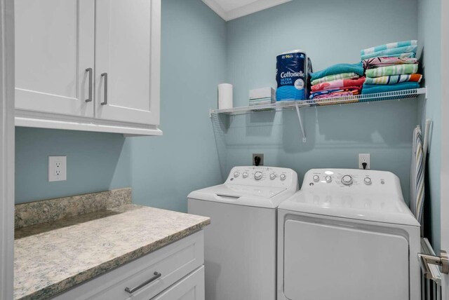 161 Lakewood Dr, Santa Rosa Beach, FL 32459 - washroom featuring separate washer and dryer and cabinet space