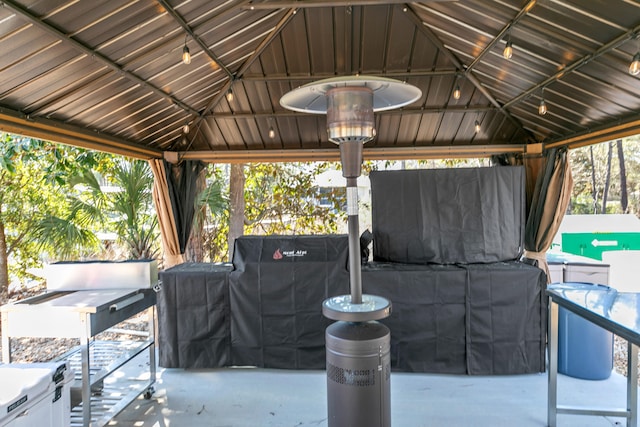 384 Carson Oaks Ln, Santa Rosa Beach, FL 32459 - view of patio / terrace with a gazebo