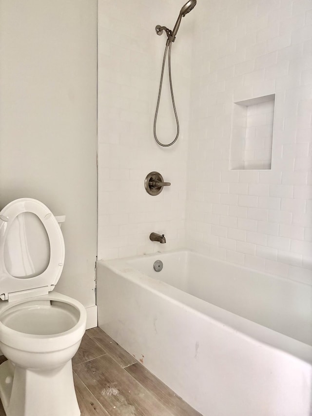 LOT11 E Georgie Pt, Washington, FL 32459 - full bathroom with wood finished floors, toilet, and shower / bath combination