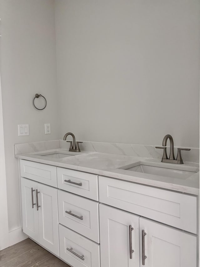 LOT11 E Georgie Pt, Washington, FL 32459 - full bath featuring wood finished floors and double vanity