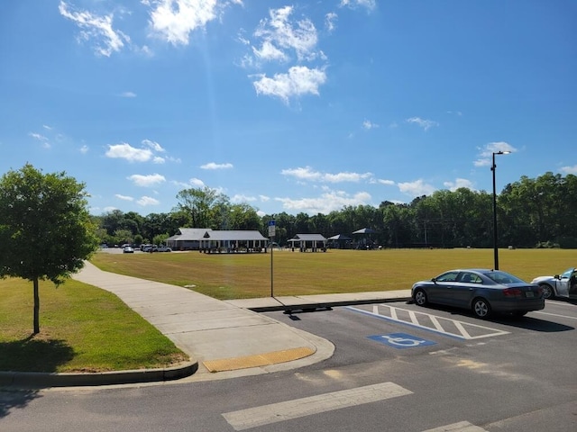 view of uncovered parking lot