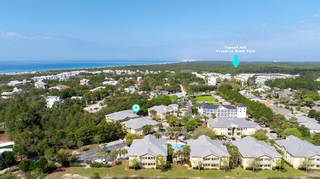 25 S Wildflower Dr Unit 224, Santa Rosa Beach, FL 32459 - aerial view featuring a residential view and a water view