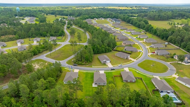bird's eye view with a residential view
