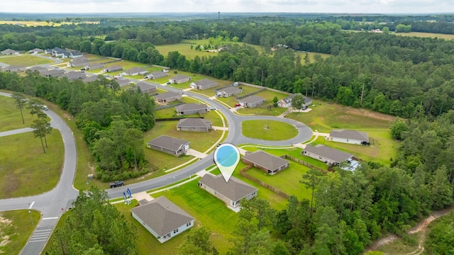 3060 Brandon Dunes Ln, Laurel Hill, FL 32567 - aerial view of residential area with a forest