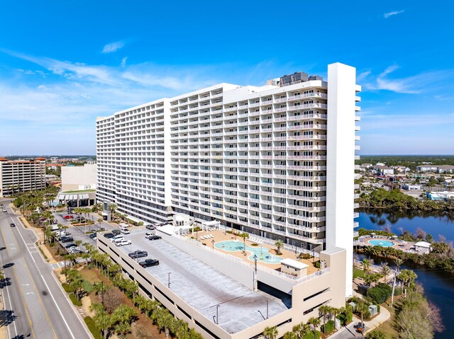 9860 S Thomas Dr Unit 501, Panama City Beach, FL 32408 - view of property featuring a water view and a view of city