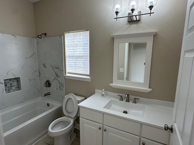 287 Stahlman Ave, Destin, FL 32541 - full bath featuring toilet, vanity, and  shower combination