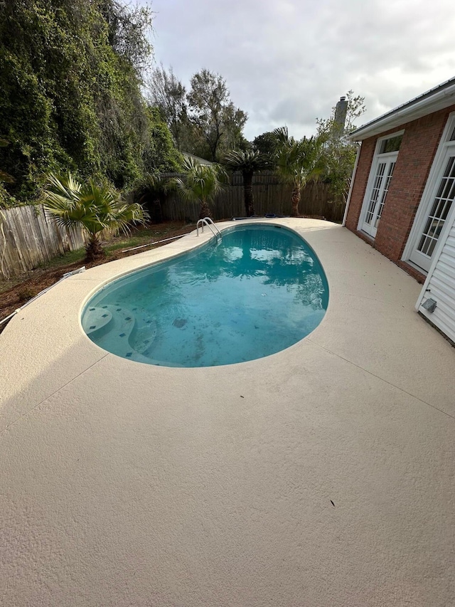 287 Stahlman Ave, Destin, FL 32541 - view of pool with a patio, french doors, a fenced backyard, and a fenced in pool