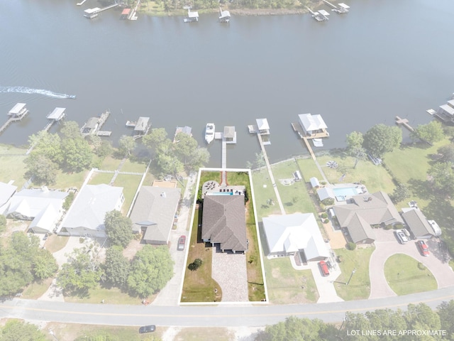 862 Bay Grove Rd, Freeport, FL 32439 - drone / aerial view featuring a residential view and a water view