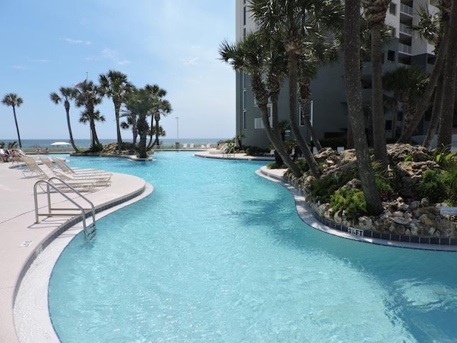 view of pool