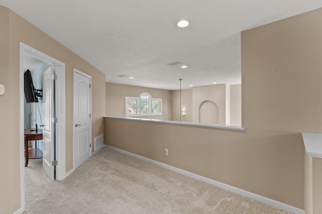 1124 Willowood Cir, Gulf Breeze, FL 32563 - carpeted empty room featuring recessed lighting, visible vents, baseboards, and a textured ceiling