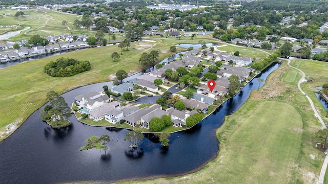 1124 Willowood Cir, Gulf Breeze, FL 32563 - aerial view with a water view, golf course view, and a residential view