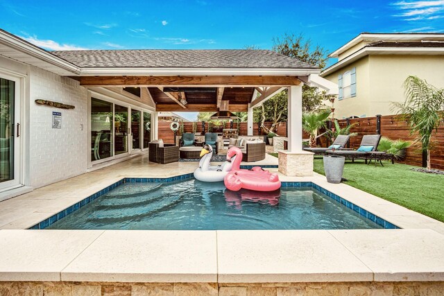 52 Secret Harbor Dr, Miramar Beach, FL 32550 - view of pool featuring an outdoor living space and a patio