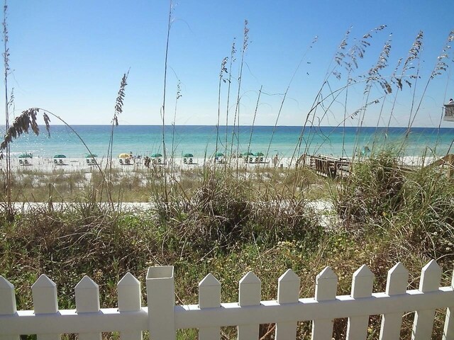 52 Secret Harbor Dr, Miramar Beach, FL 32550 - water view featuring fence and nearby beach