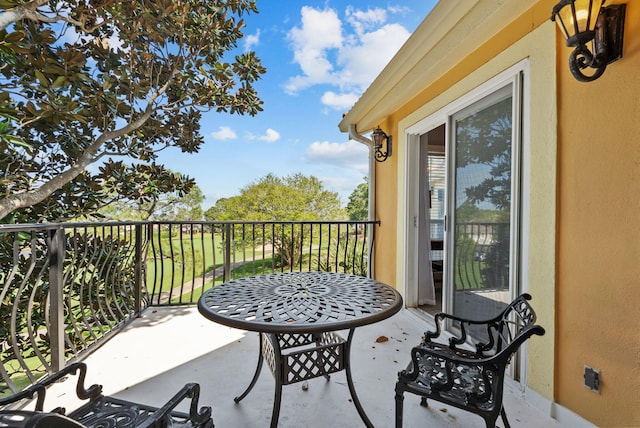 view of balcony